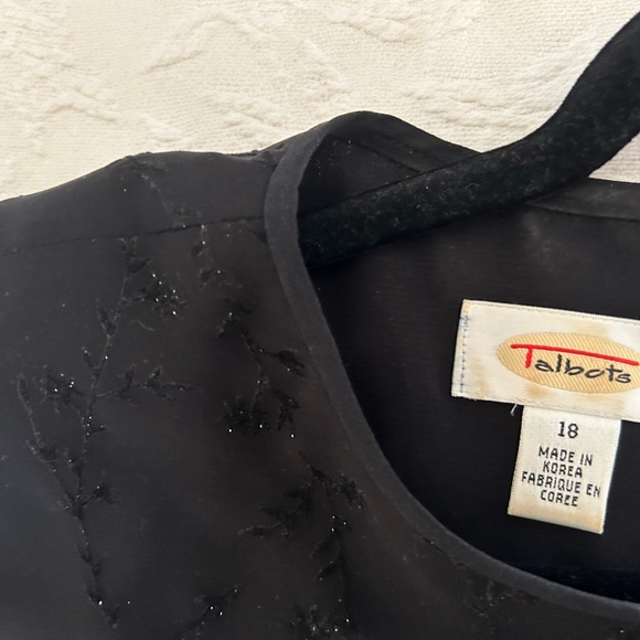 The Perfect Little Black Dress. Talbots -  Size 18 - Picture 5 of 7